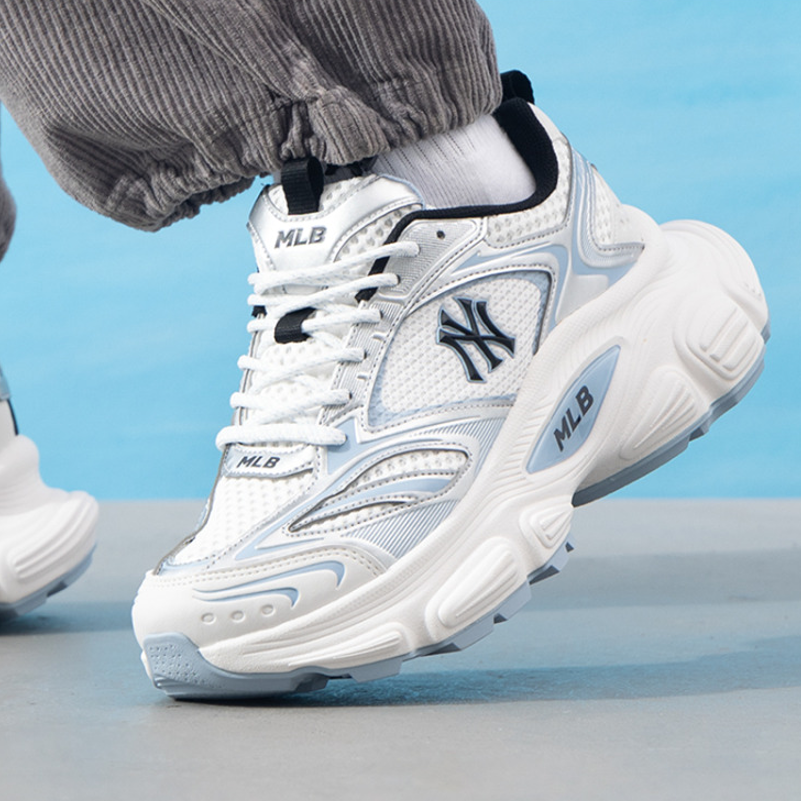 MLB男女老爹鞋25年新款情侣休闲厚底运动鞋3ASHWD15N-50BLS