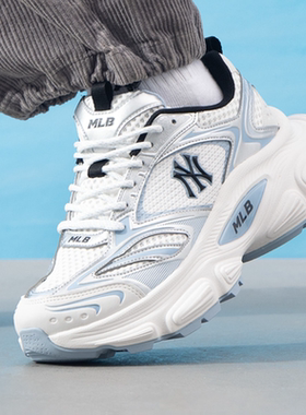 MLB男女老爹鞋25年新款情侣休闲厚底运动鞋3ASHWD15N-50BLS