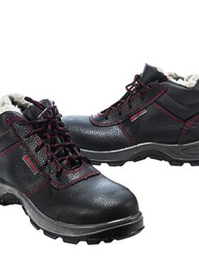 代尔塔防砸防刺穿SRC防滑18KV绝缘棉鞋冬季羊羔绒防寒-30℃安全鞋