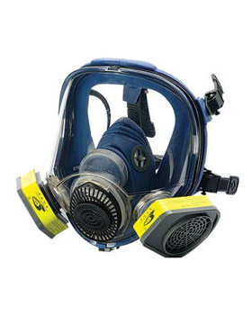 思创GB2890-2009滤棉盖全面具 硅胶大视野防毒面具苯氯气丙酮