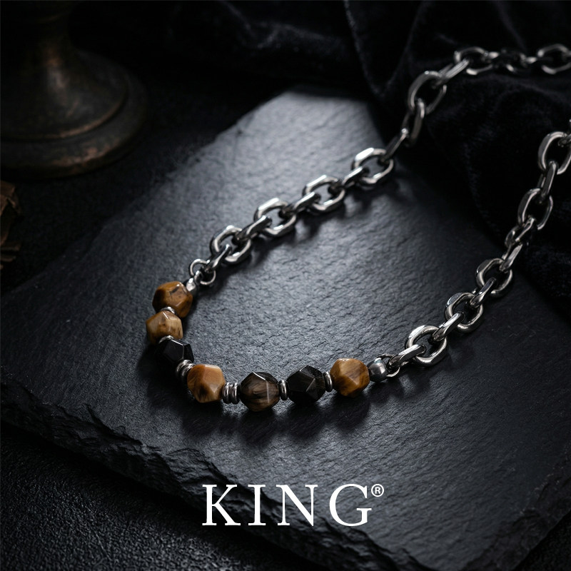 KING官方原创设计七曜男士项链高级感小众潮流配饰男痞帅项链男款