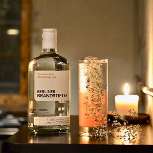 屡获奖牌 柏林德焰干金酒BERLIN DRY GIN 纯饮杜松子酒清新花果香