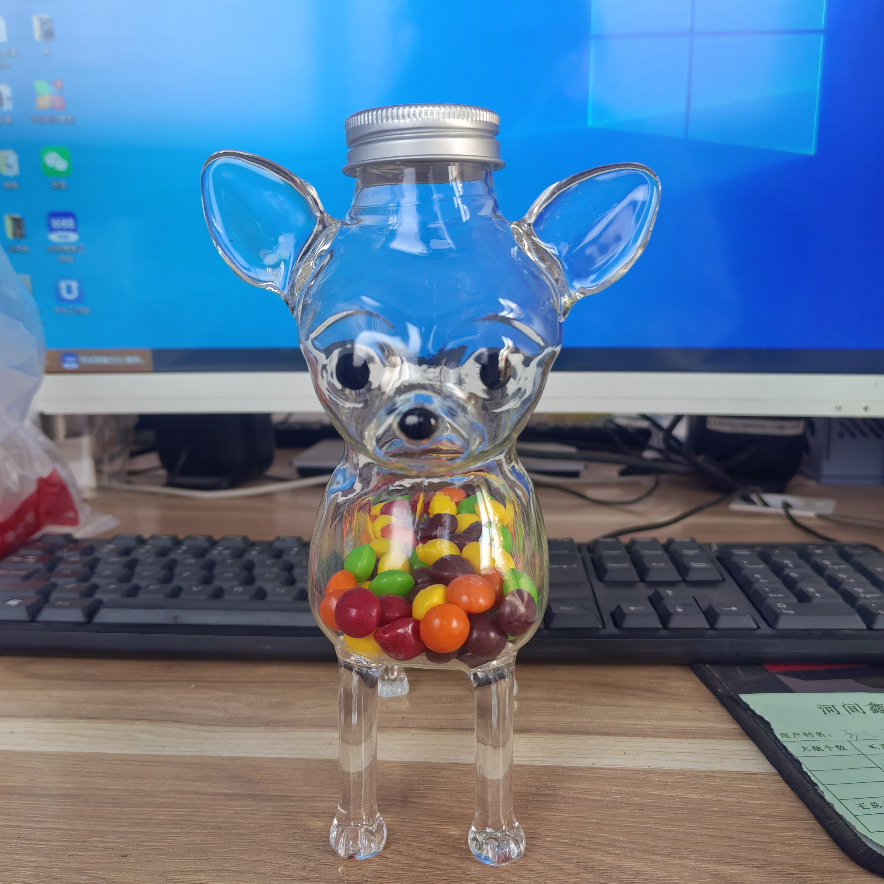 Chihuahua candy jar吉娃娃糖果罐厨房储藏零食饼干容器