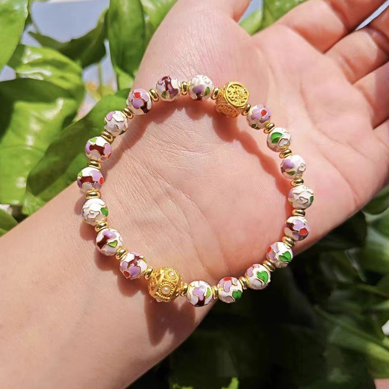 北京同款系列景泰蓝掐丝珐琅手串