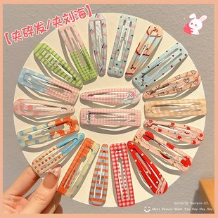 儿童彩色bb夹水滴小发夹女孩刘海侧边夹前额碎发发卡女童夹子头饰