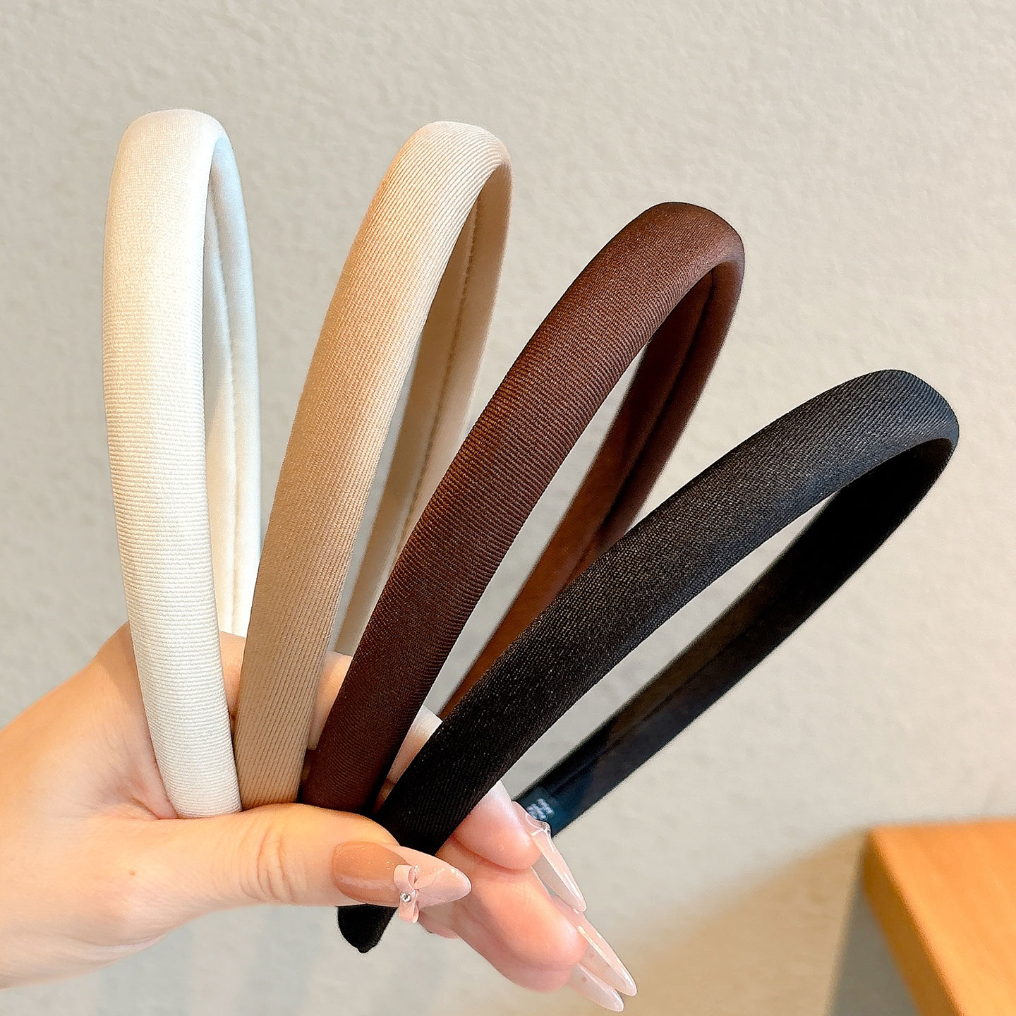 儿童美拉德细发箍女童秋冬高颅顶压发头箍小女孩洗脸防滑发捆头饰