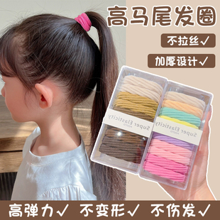 儿童高弹力耐用头绳皮筋扎头发女童发圈高马尾头饰小女孩发绳皮套
