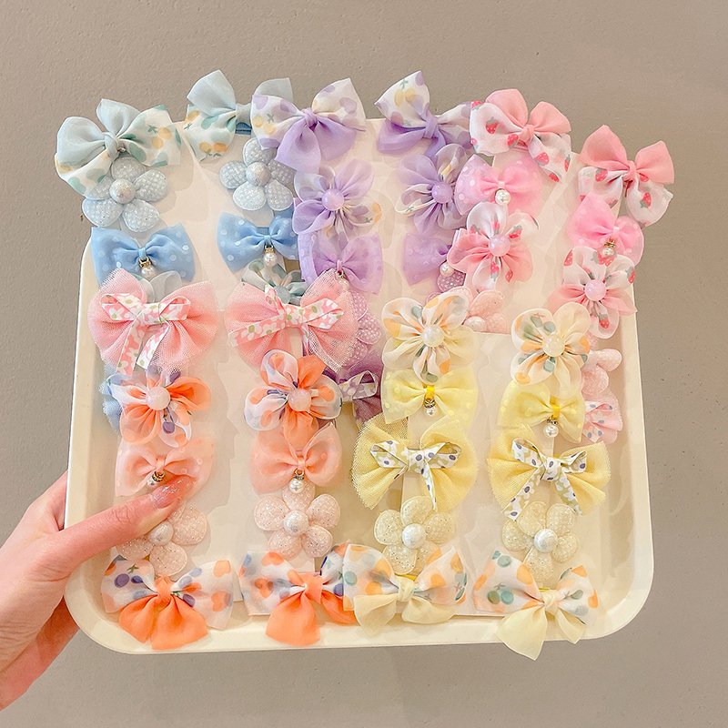 儿童蝴蝶结发夹侧边碎发刘海发卡