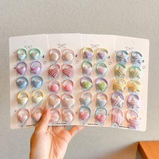 儿童可爱糖果星星头绳女童甜美百搭高弹力耐用发绳宝宝不伤发发圈