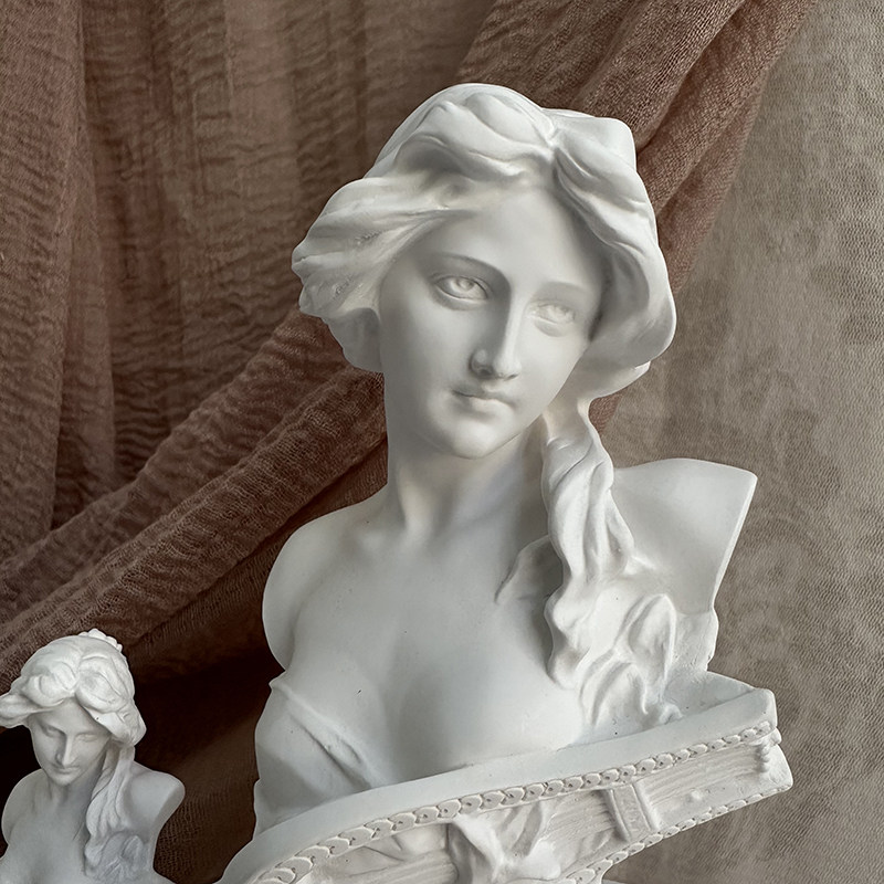 琴女雕塑摆件石膏像艺术人物装饰陈列道具书房电视柜玄关咖啡厅,家居饰品,桌面摆件,淘宝优惠券,粉丝福利购,淘宝优惠卷