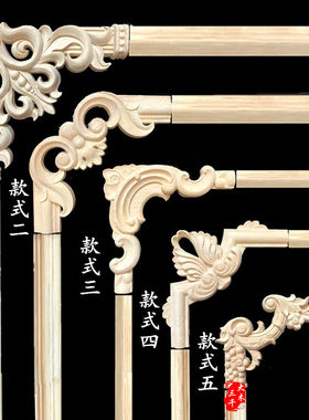 欧式白色木雕线条客厅电视背景墙