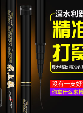 水上龙溪流竿台钓竿炮杆轻硬28调