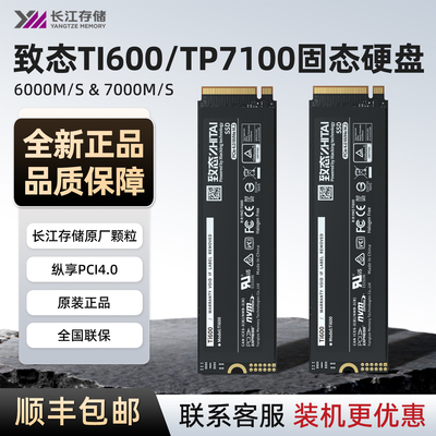 致态Ti600 500G 1T 2TB  SSD固态硬盘PCIE4.0长江存储 tiplus7100