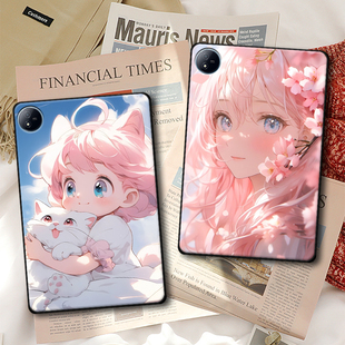 适用IQOOPad5Pro平板保护套Air防摔软壳2Pro定制13轻薄Pad5e清新女孩公主卡通可爱ins风单面无盖简约