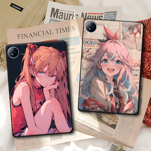 适用IQOOPad5Pro平板保护套Air防摔软壳2Pro定制13轻薄Pad5e卡通动漫女孩ins风单面无盖简约