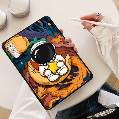 适用联想YOGAPadPro平板保护套AI元启版TB520FU软壳12.7寸轻薄宇航员卡通女定制ins风单面无盖