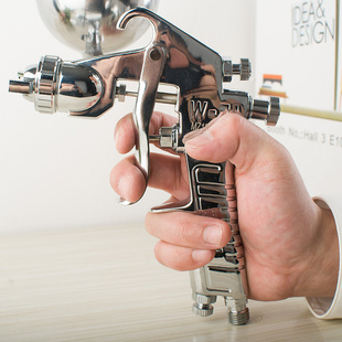 日本进口明治牌W-71皮衣上光喷枪皮革皮衣护理上喷壶15个孔喷绘