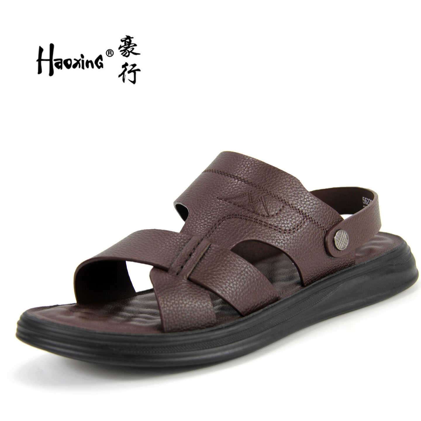 豪行夏季真皮百搭沙滩凉鞋鞋托