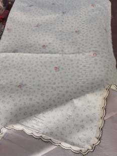 韩式 锦氨凉感花边床盖2米×2.3米一触即凉氨纶毯 冰豆豆凉席夏季