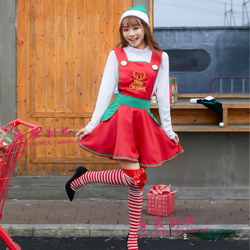圣诞节服饰2019新款爆款女圣诞衣服圣诞制服酒店聚会cos装扮服装