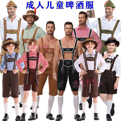 德国酒吧啤酒衬衫裤子工作服套装