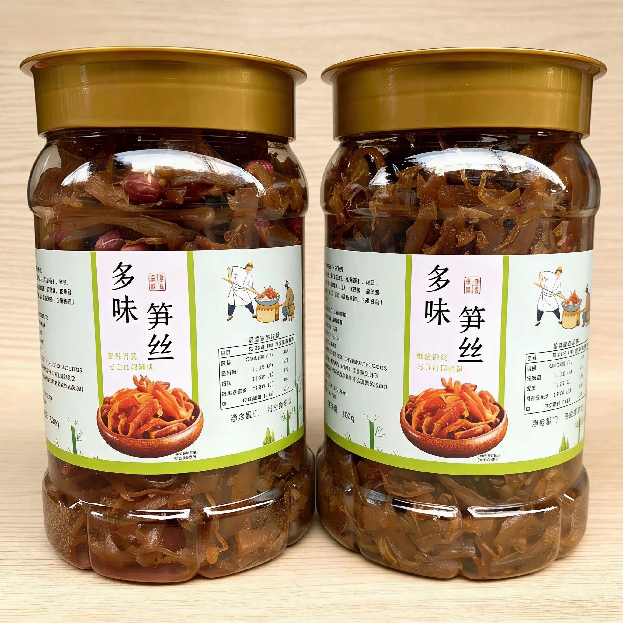 临安多味笋丝即食笋干花生农家特产罐装休闲零食包邮