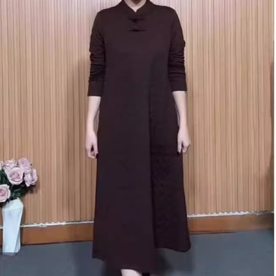 A版盘扣改良旗袍气质显瘦连衣裙