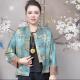 两面穿国风立领短外套女宽松复古提花真丝春秋上衣气质妈妈装 开衫