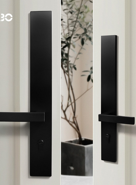 德国KABO双开门大门锁加长入户子母门大锁室内通顶对开门假锁把手