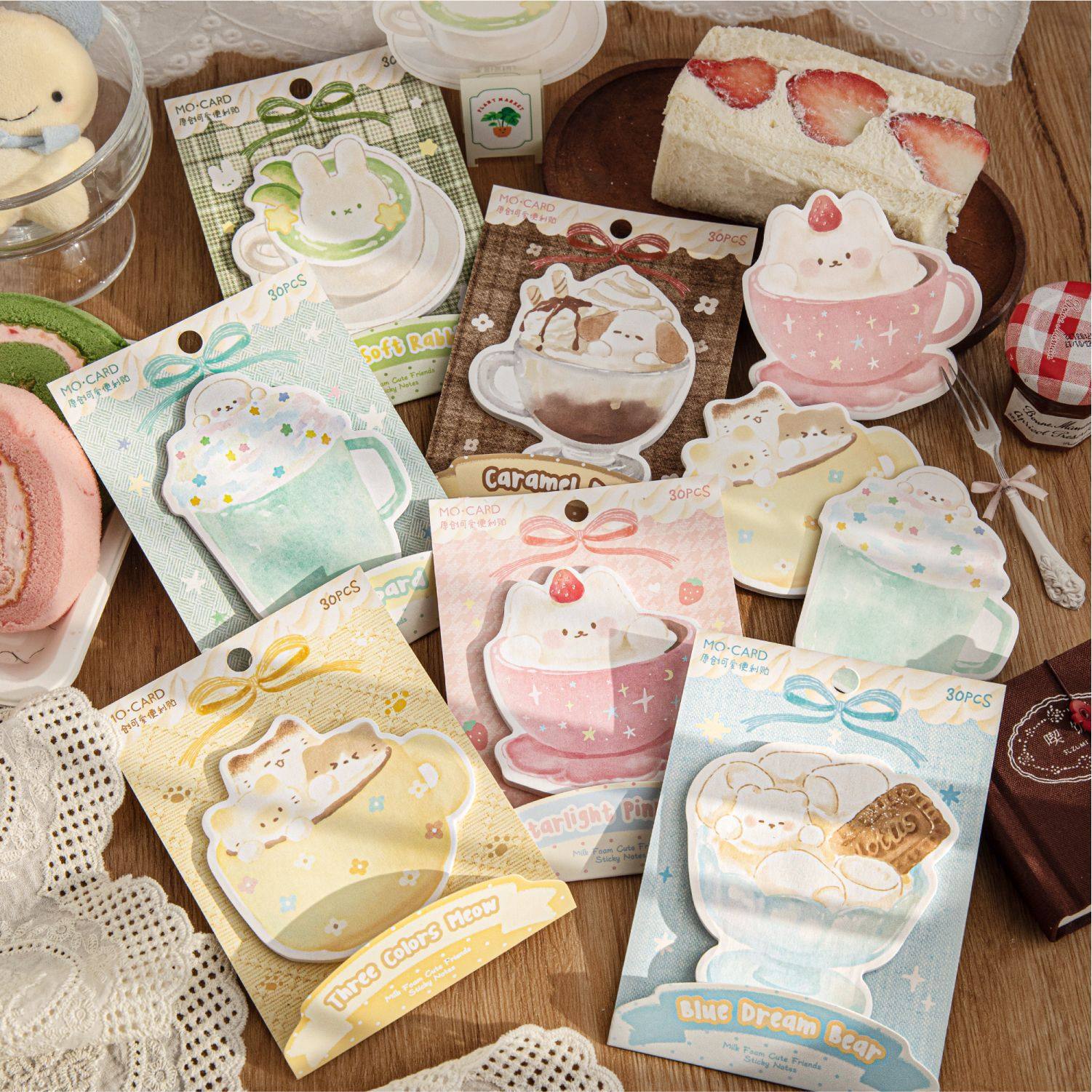 陌墨白牛皮纸便利贴 奶泡萌友系列 可爱卡通学生留言本记事便利贴,文具电教/文化用品/商务用品,便签本/便条纸/N次贴,淘宝优惠券,粉丝福利购,淘宝优惠卷