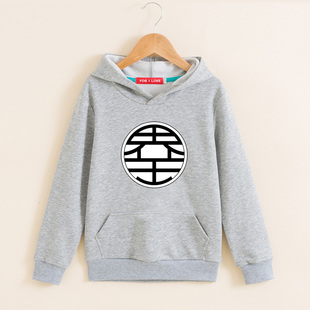 春秋蟑螂界王文字外套服装运动外衣连帽卫衣七龙珠界王神童装衣服