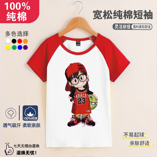 卡通阿拉蕾短袖t恤童装女童公主宝宝夏季中小童小天使纯棉半袖潮t