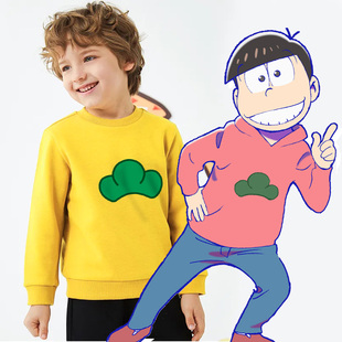 阿松先生卫衣炸街童装多胞胎春秋款小松衣服小中大童时尚卡通外套