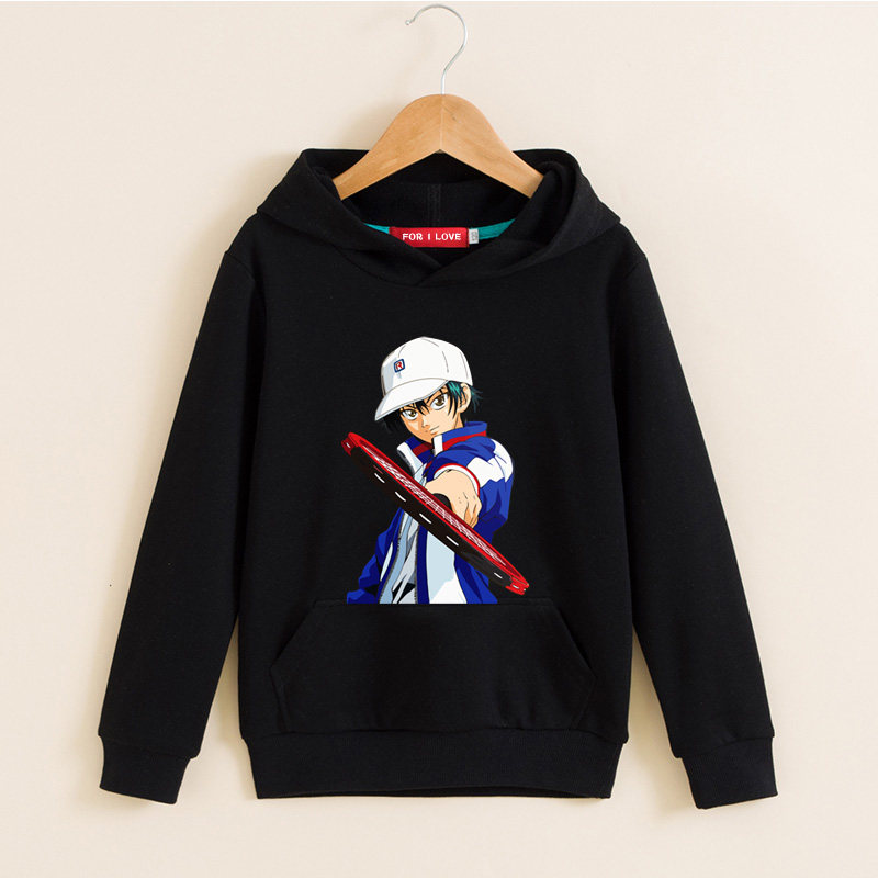 外衣青春童装衣服网球王子网王越前龙马儿子套衫小孩连帽卫衣外套