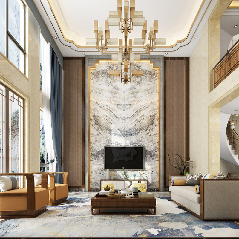 家装室内客厅软装别墅装修设计师纯设计方案图纸效果图欧式三居室