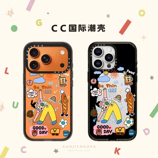 多巴胺下腰女孩适用iphone17手机壳16promax苹果15pro透明MagSafe磁吸14plus韩风插画13保护套Air卡通12