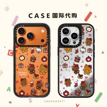 圣诞饼干人Kitty猫适用iphone17手机壳16promax苹果15pro透明MagSafe磁吸14plus日韩12可爱13卡通Air少女