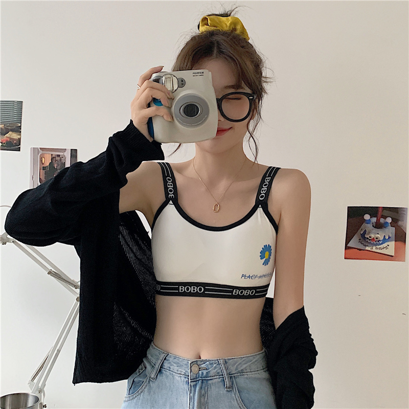 Real shot back bra underwear women's sports waistcoat without steel ring