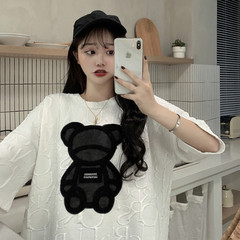 實拍春夏新款短袖寬鬆大碼恤韓版減齡外穿衣服女