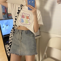 Real shot of Xinjiang cotton thread collar original Korean version of bear