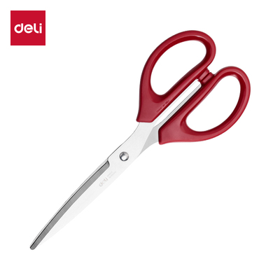 得力6034剪刀不锈钢圆头剪刀家用厨房裁缝多功能剪子160mm