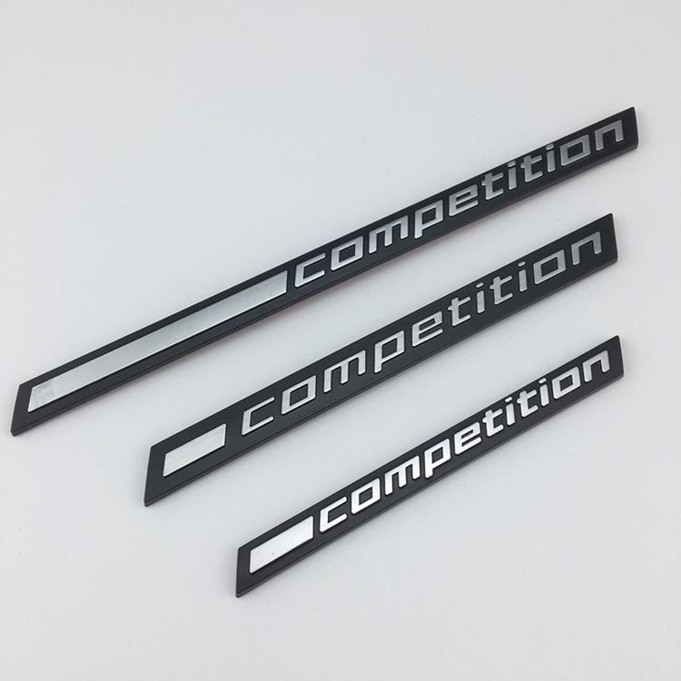 适用于宝马X1MX3MX4MX5MX6M改装competition雷霆版车标 车贴