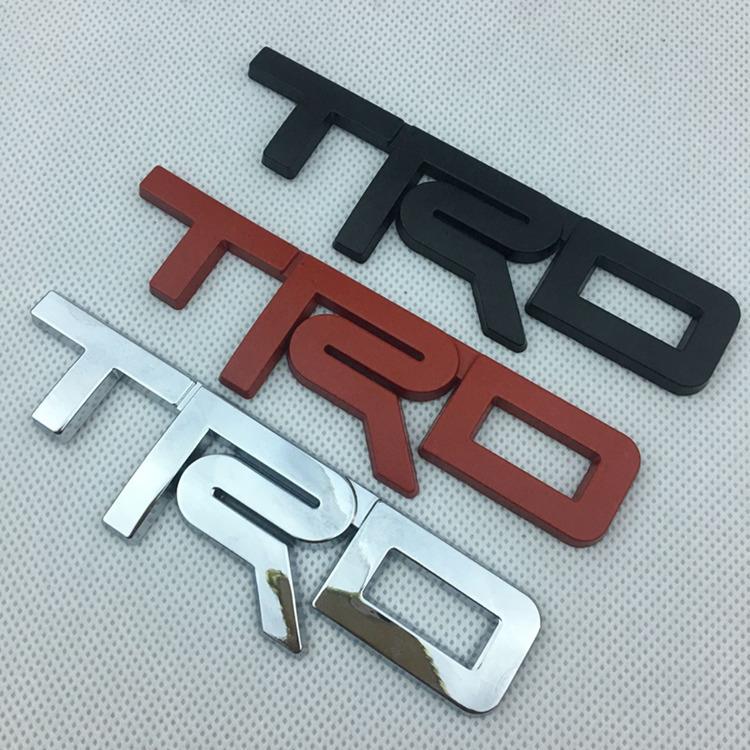 适用于丰田坦途车标TRD金属改装贴标TRD后尾箱车贴标叶子板侧标