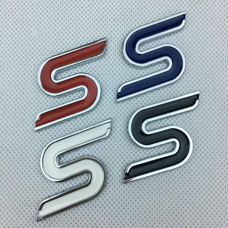 适用于福特新蒙迪欧福克斯嘉年华改装运动ST车标 S金属升级车贴