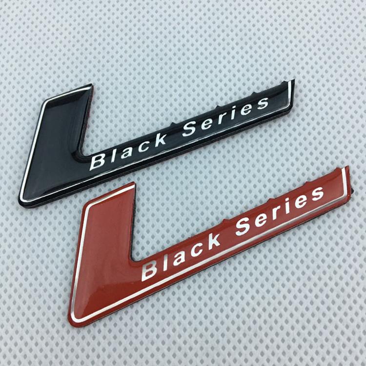 奔驰AMG车标C63车贴C180字标E63尾盖标G55尾标black series改装