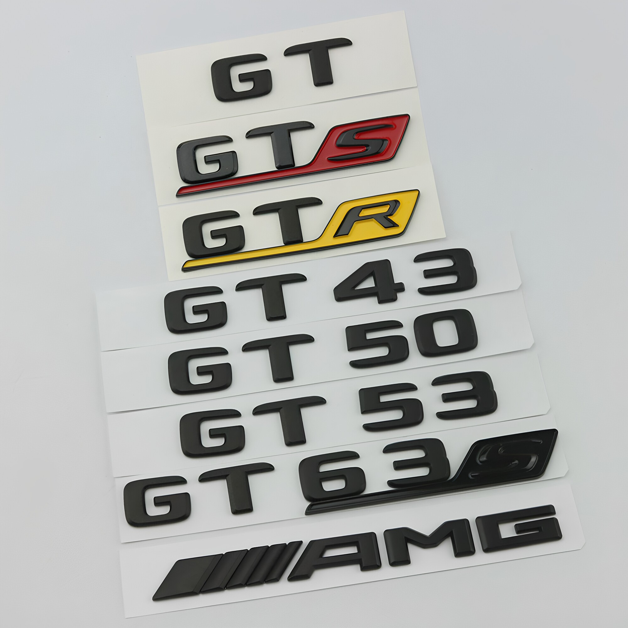 奔驰gt50专用改装43车标黑色