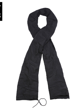 诺凡希简约纯色围巾男长款黑灰色编制ins百搭潮流韩版冬季围脖