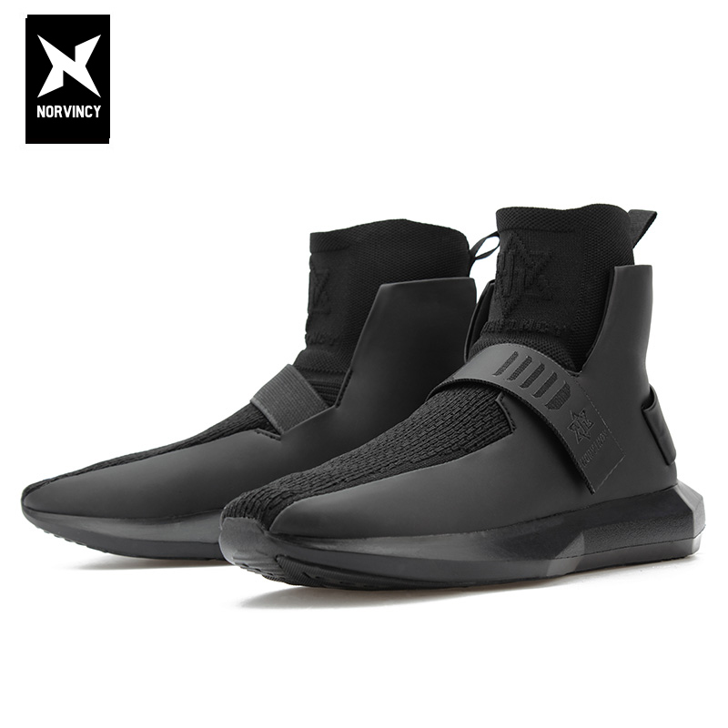 诺凡希时装袜套鞋男高帮潮流休闲板鞋嘻哈学生袜鞋春秋款运动潮鞋