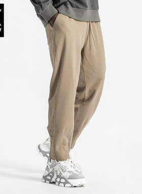 诺凡希/春秋纯色直筒运动长裤微弹休闲裤微弹透气潮男女显瘦卫裤