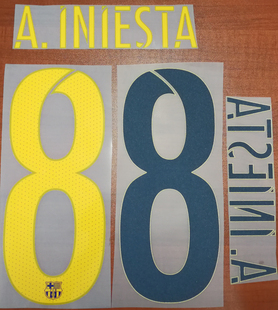巴萨罗纳8号 A.Iniesta，伊涅斯塔，2016/2017巴萨印号  8号西甲